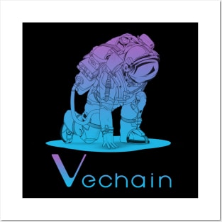 Vechain coin Crypto coin Crytopcurrency Posters and Art